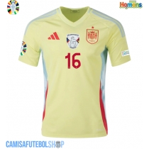 Camisa de time de futebol Espanha Rodri Hernandez #16 Replicas 2º Equipamento Europeu 2024 Manga Curta